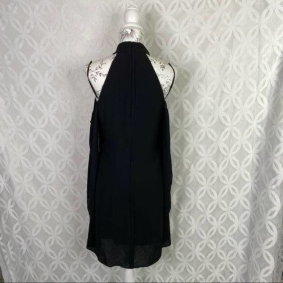 Bailey 44‎ Daikon Black Dress NWT Size Large Cold Shoulder - Picture 5 of 7